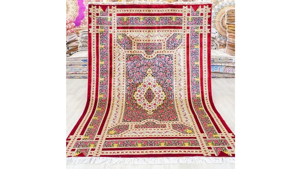 vintage red medallion rug