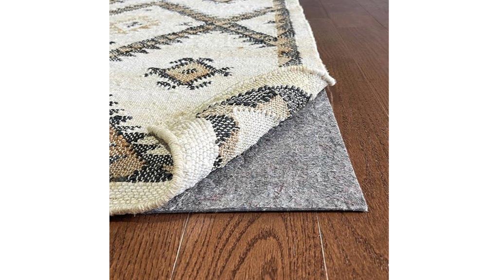 vinyl flooring rug pad