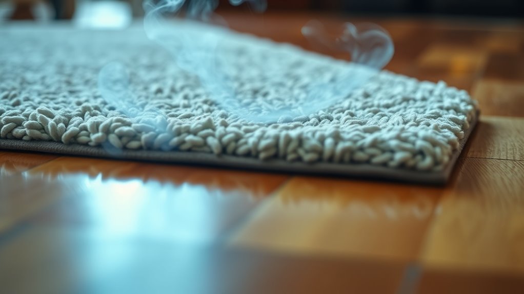 vocs emission from rug pads