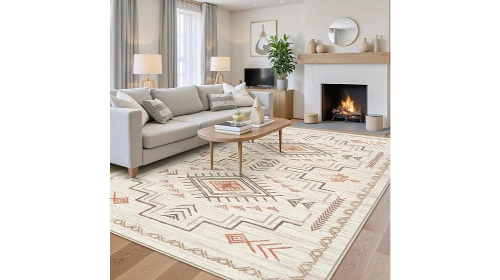washable 8x10 living room rug