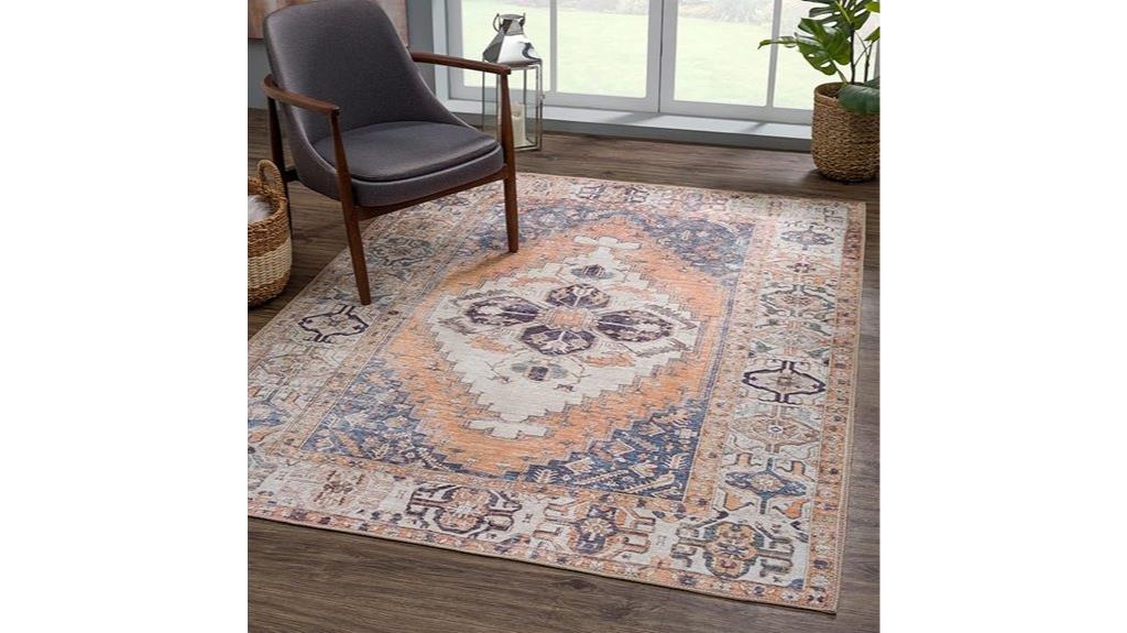 washable bloom rug