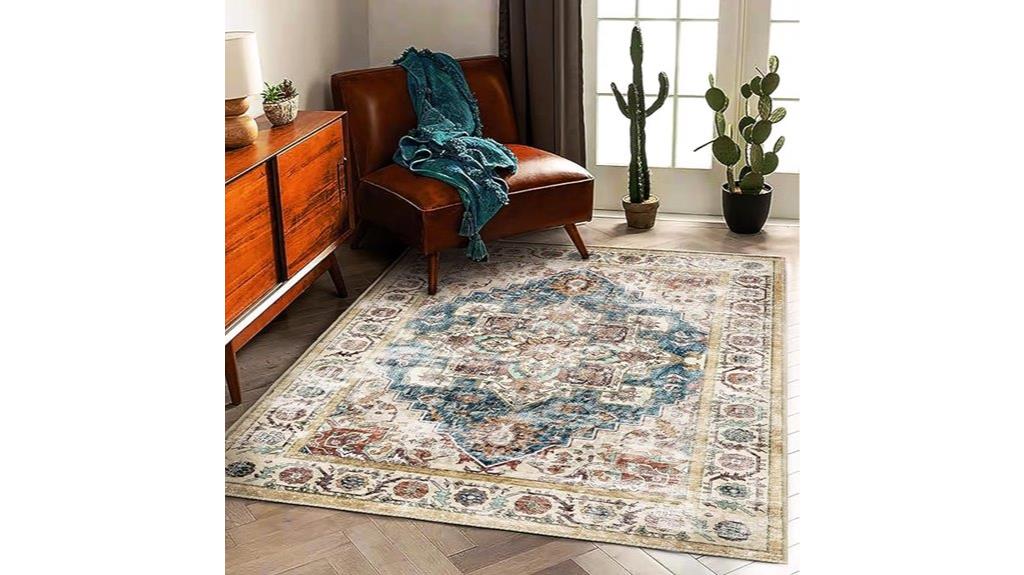 washable boho persian rug