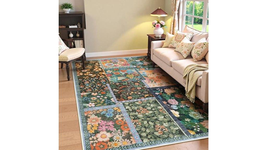 washable living room rug