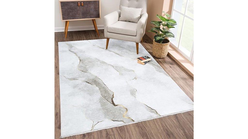 washable non slip area rug