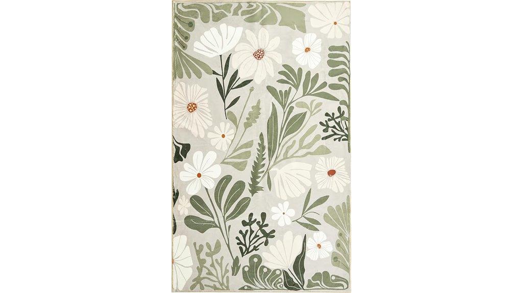 washable non slip bedroom rug