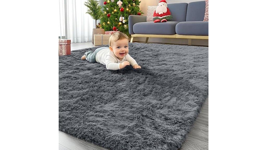 washable shaggy area rug