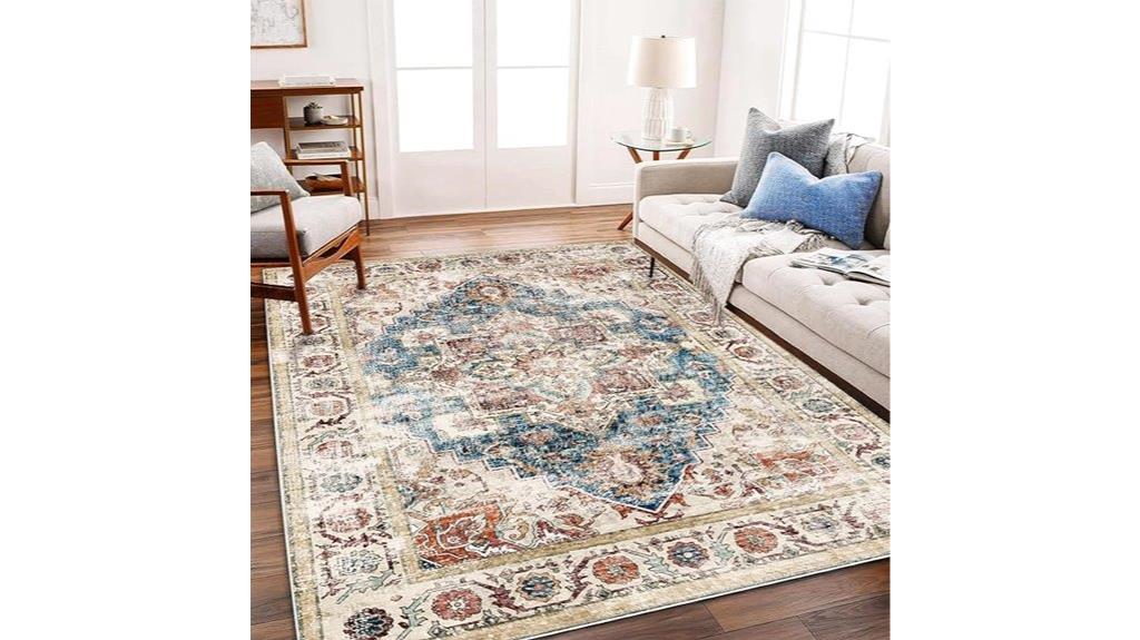 washable vintage boho rug