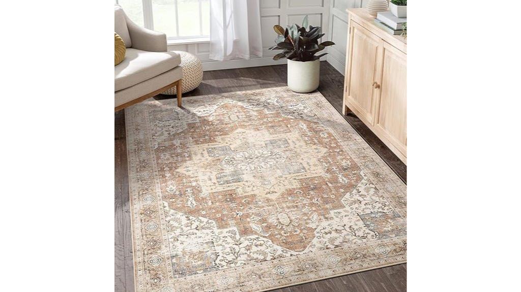 washable vintage boho rug