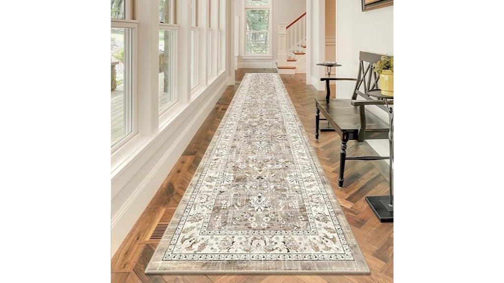 washable vintage hallway runner