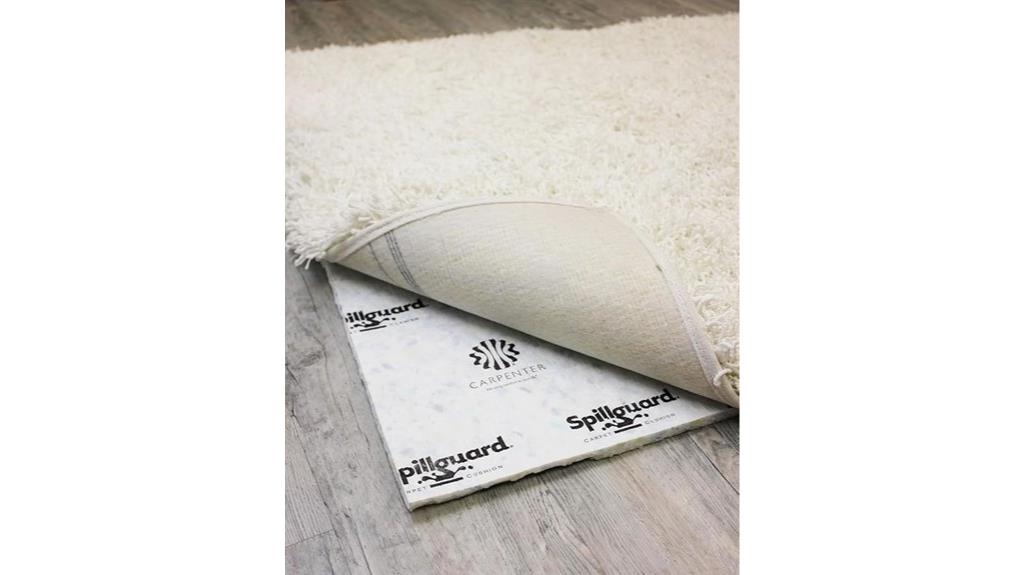 waterproof cushioned rug pad