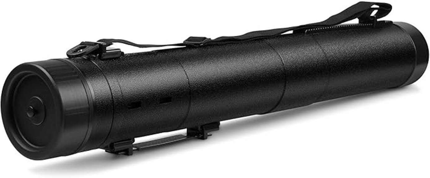 waterproof poster tube with strap