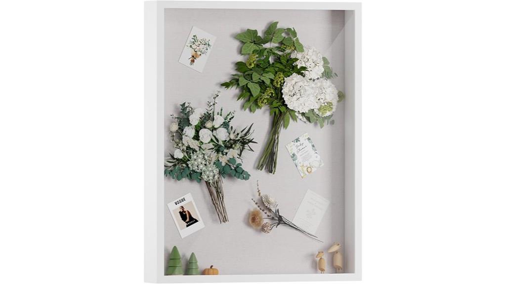 white 16x20 shadow frame