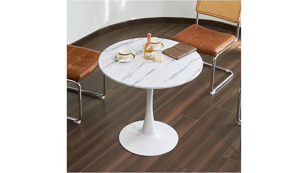 white tulip kitchen table