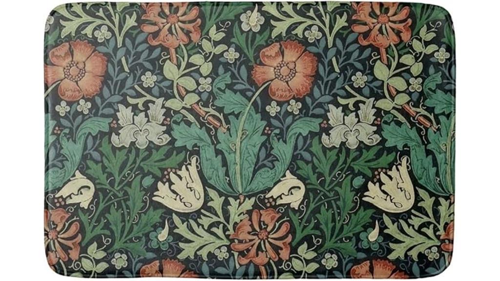 william morris bath mat