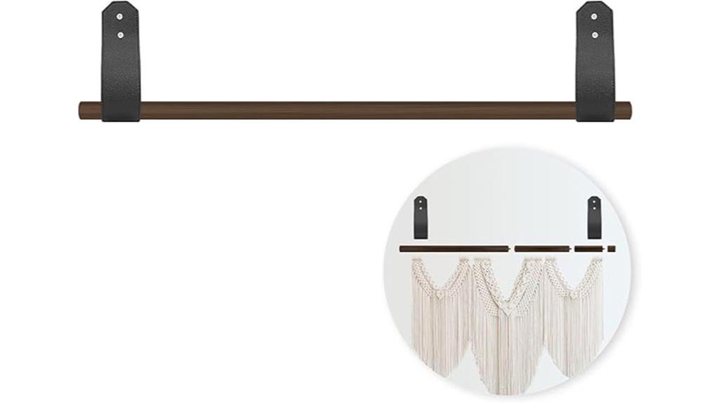 wooden tapestry hanger rod