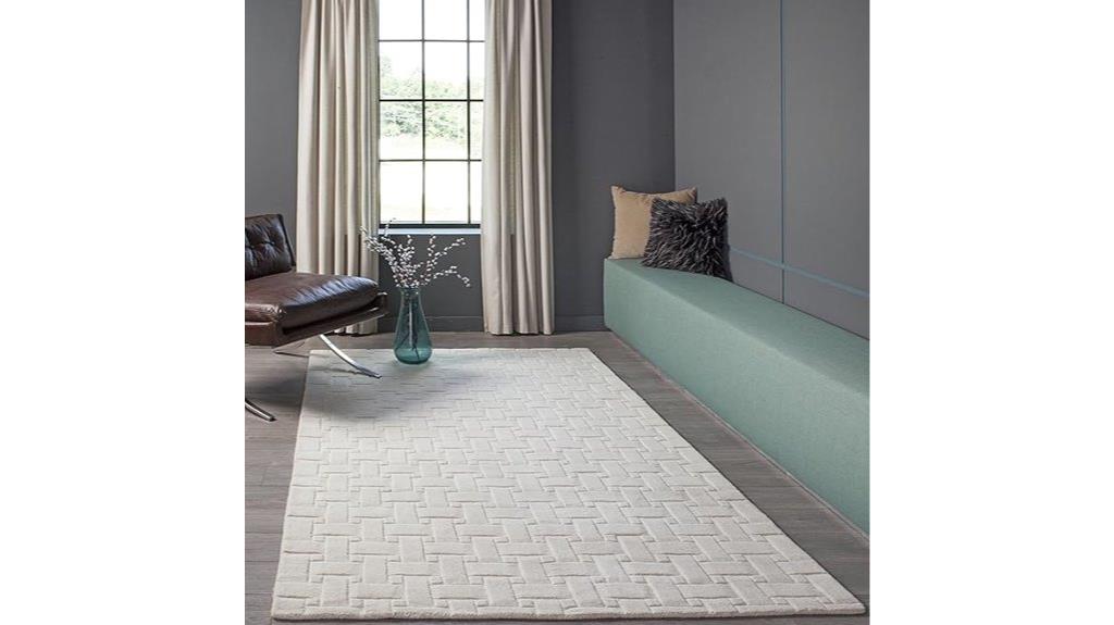wool hand loomed rug