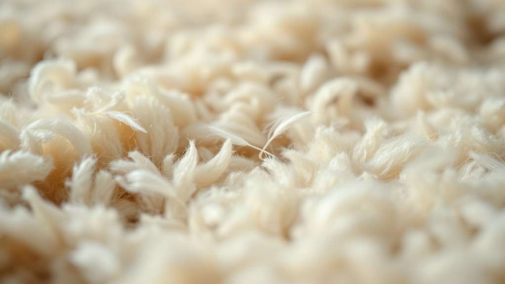 wool rug fiber shedding
