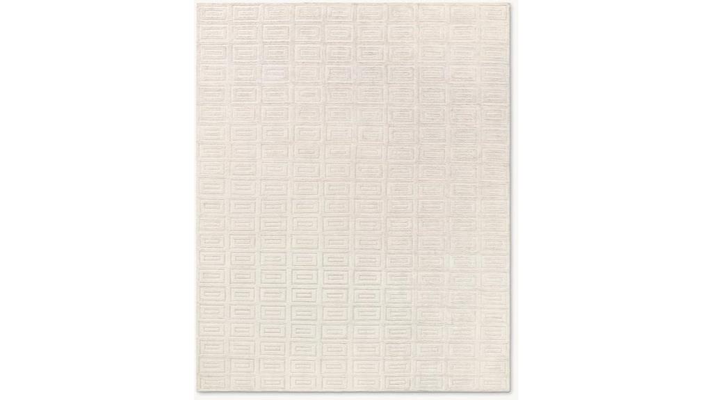wool silk rug size