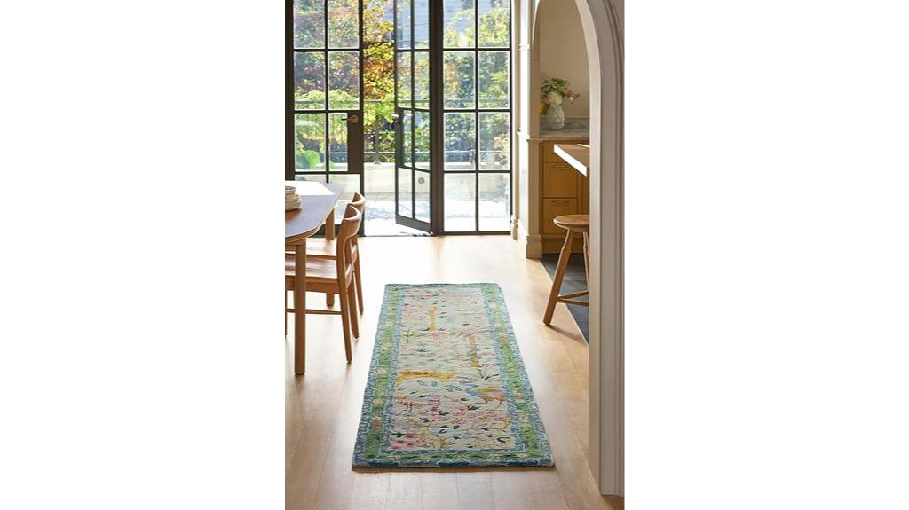 wool viscose rug size
