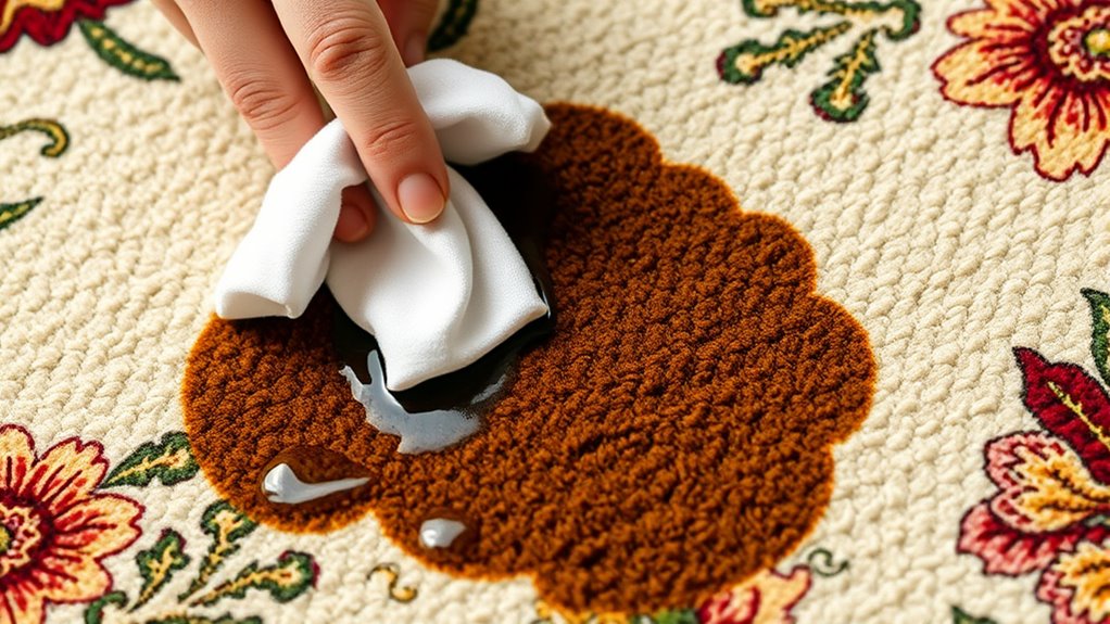 act promptly prevent stains