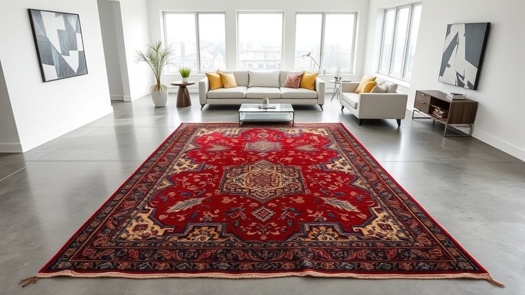 antique rugs in modern interiors
