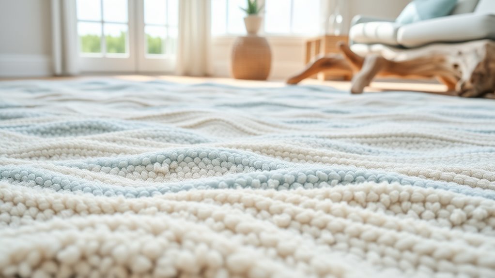 beach inspired blue and sand