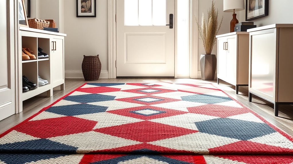 choose rug material and size