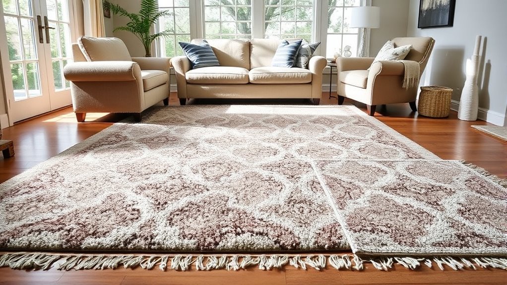 choose rug size carefully