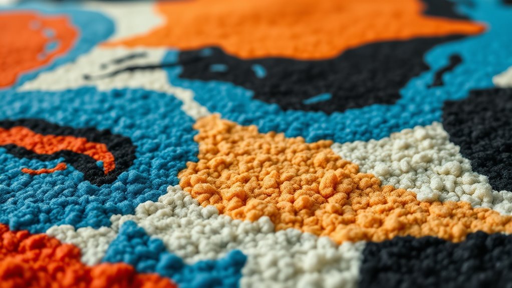 contemporary abstract textile art