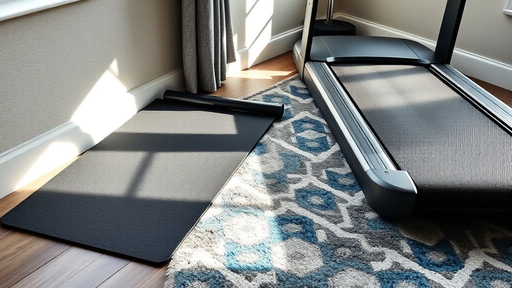 durable cushioned home gym rugs