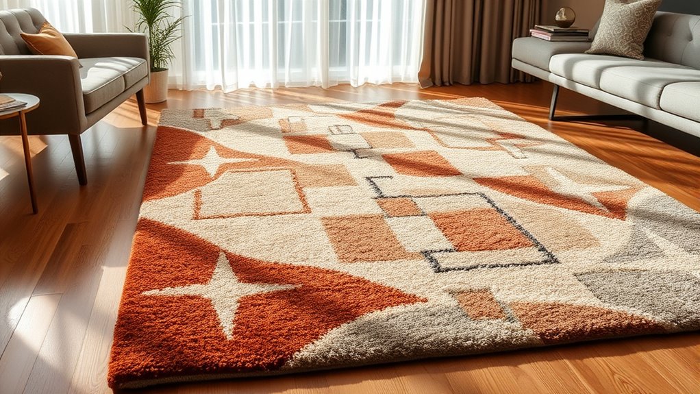 eco friendly bold patterned rugs