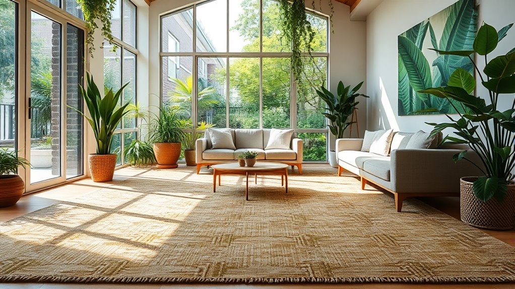 eco friendly rugs enrich natural interiors