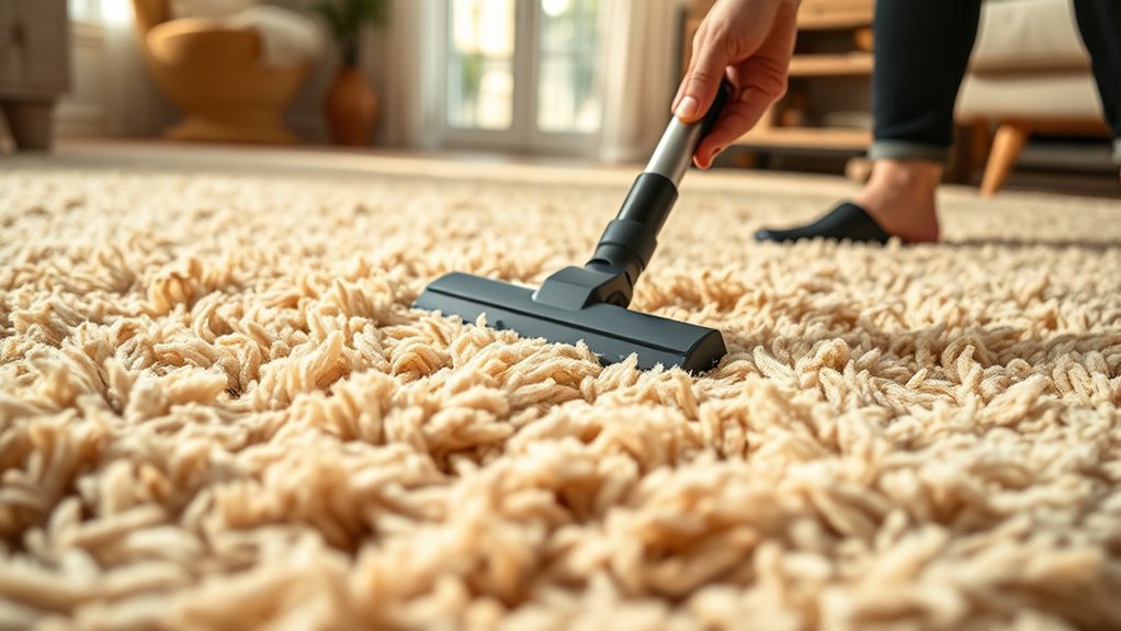 gentle cleaning for plush rugs