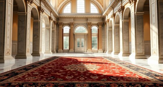 highlighting architectural details with rugs