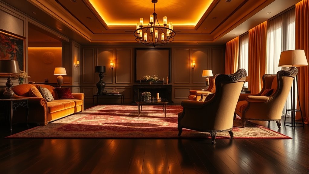 illumination and rug accents