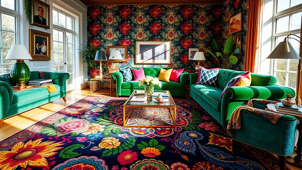 layered textures bold colors