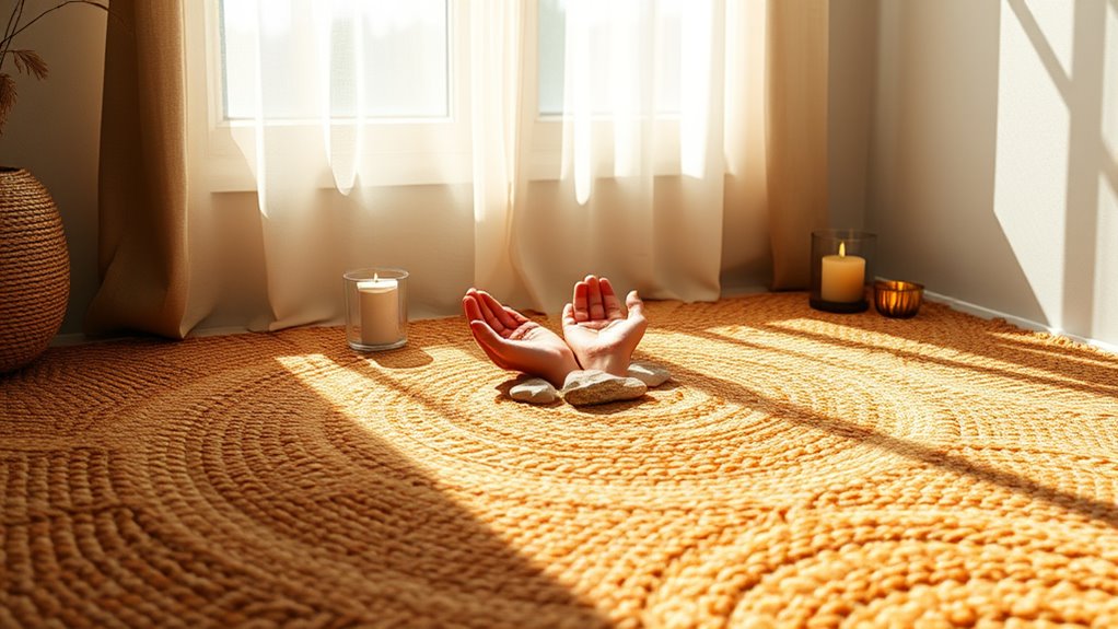 meditation and stretching rugs