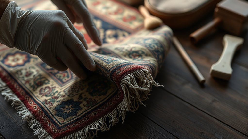 proper antique rug care