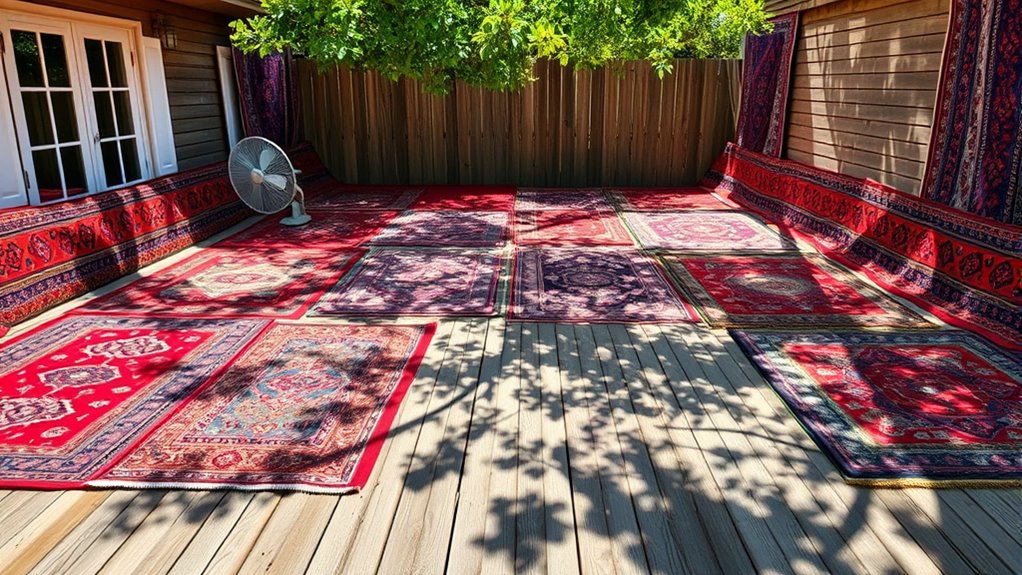 proper rug drying techniques