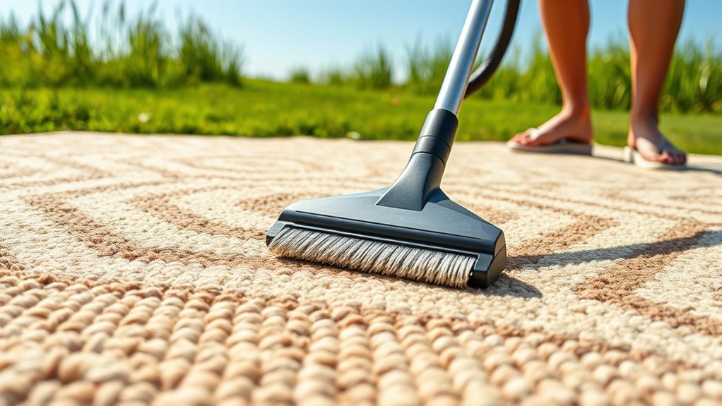 regular vacuuming and stain removal