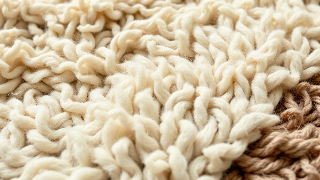 rug fibers wool silk