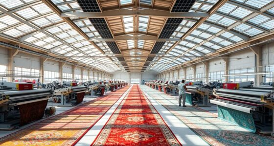 solar rug production