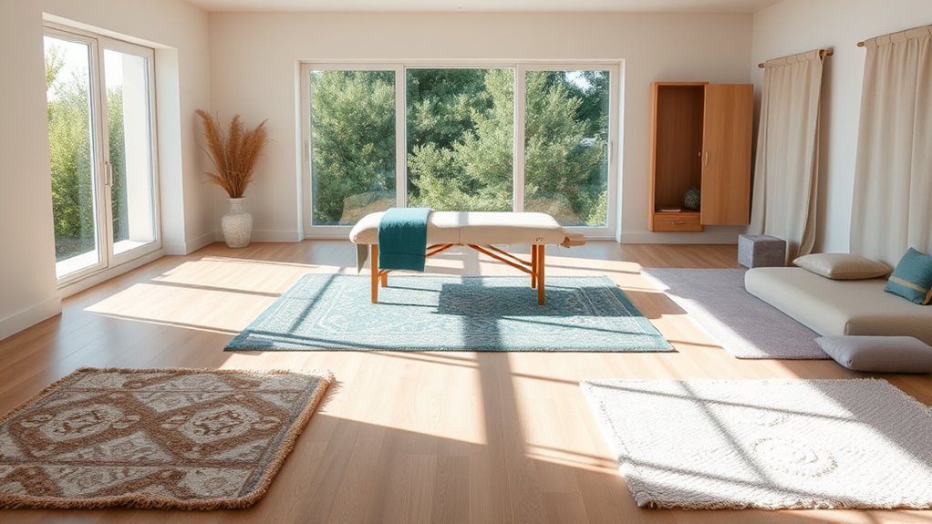 strategic eco friendly rug placement