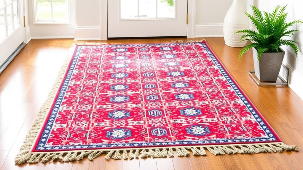 vibrant welcome mat design