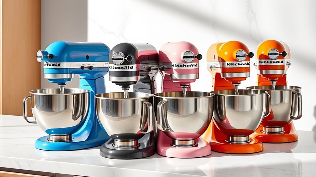 color selection for kitchen mixers