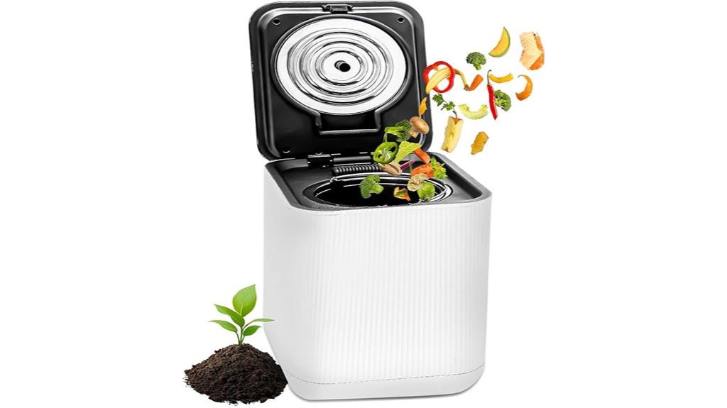 compact 3 quart electric composter