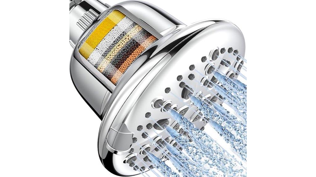 seven mode filtered showerhead