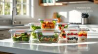 top glass food storage