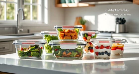 top glass food storage