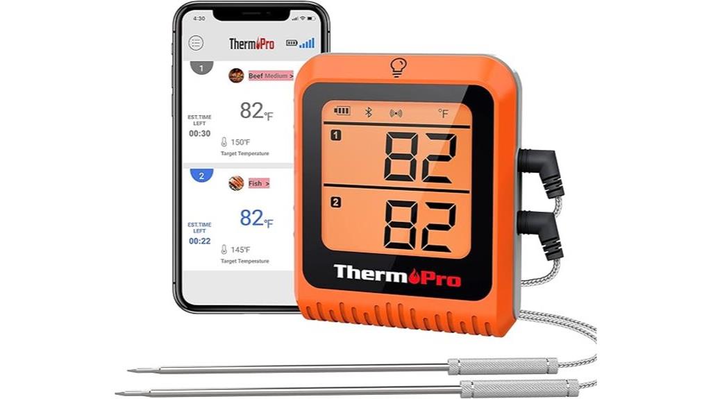 wireless meat thermometer with probes